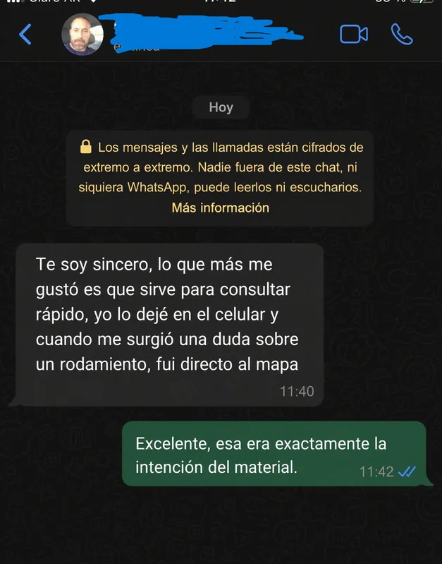 Testimonio de alumno sobre Mecánica Industrial en Infografías — 1
